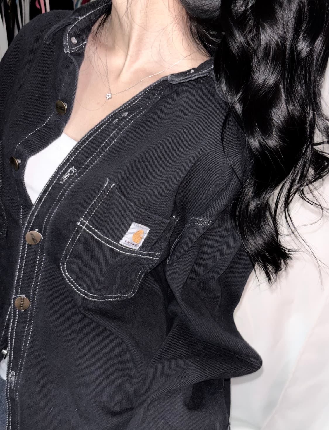 🐰칼하트 꾸안꾸 데님 자켓🖤 상품이미지1