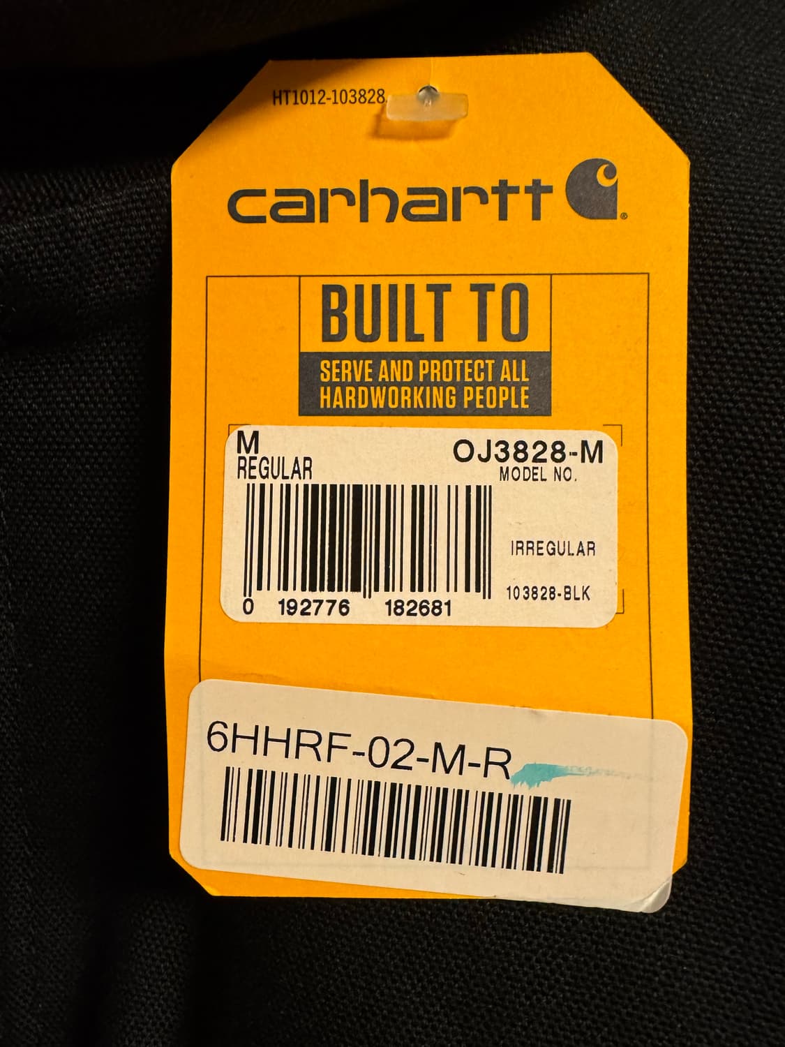 칼하트US 블랭킷 디트로이트 자켓 블랙 0J3828-M 새제품 상품이미지4