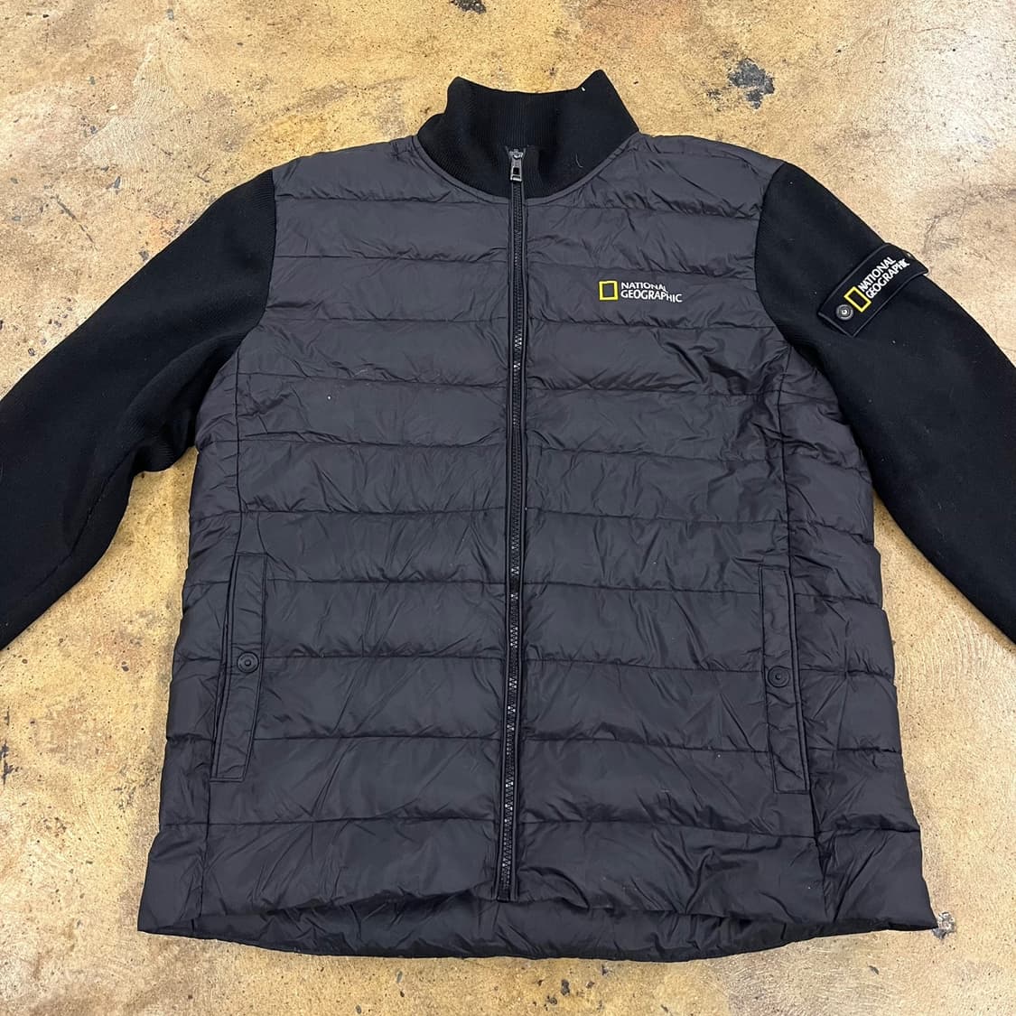 [정품] 내셔널지오그래픽 블랙 패딩 자켓 b15 상품이미지3