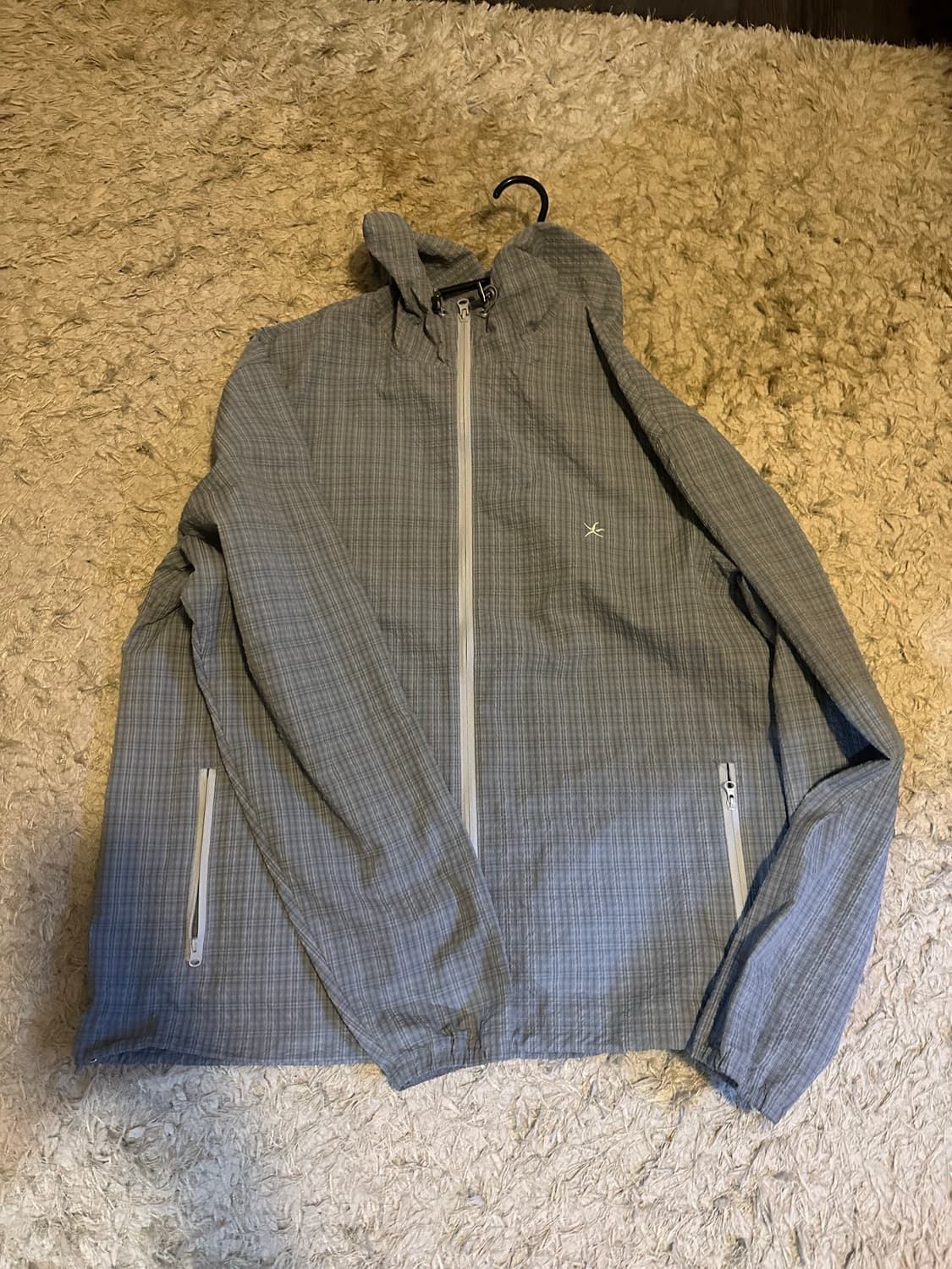 더콜디스트모먼트 체크 바람막이 L 상품이미지1