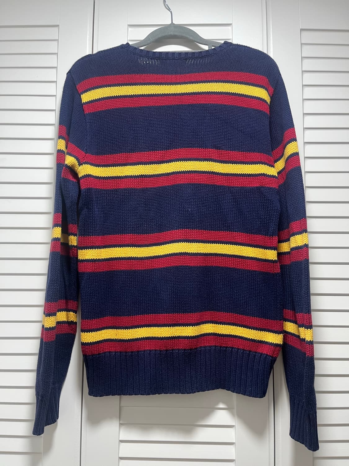폴로 랄프로렌 스트라이프 코튼 니트 스웨터 여자 L size 상품이미지2