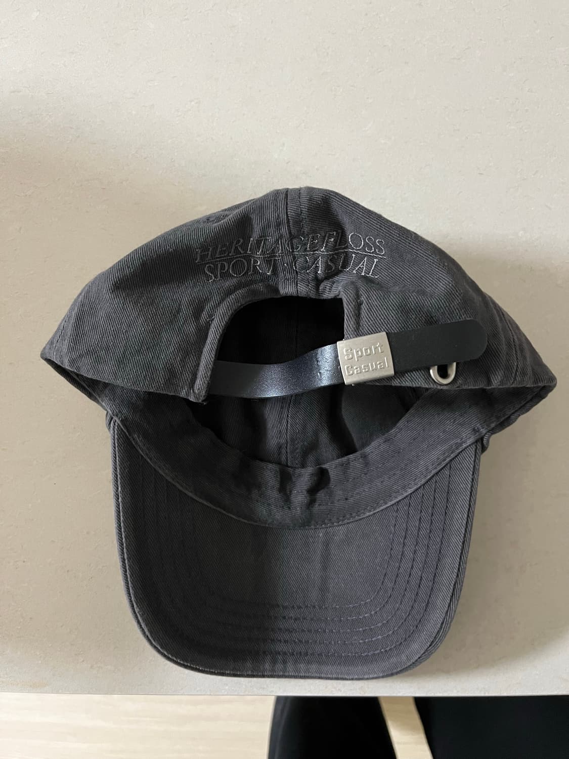 헤리티지 플로스 6패널 모자 챠콜 상품이미지5