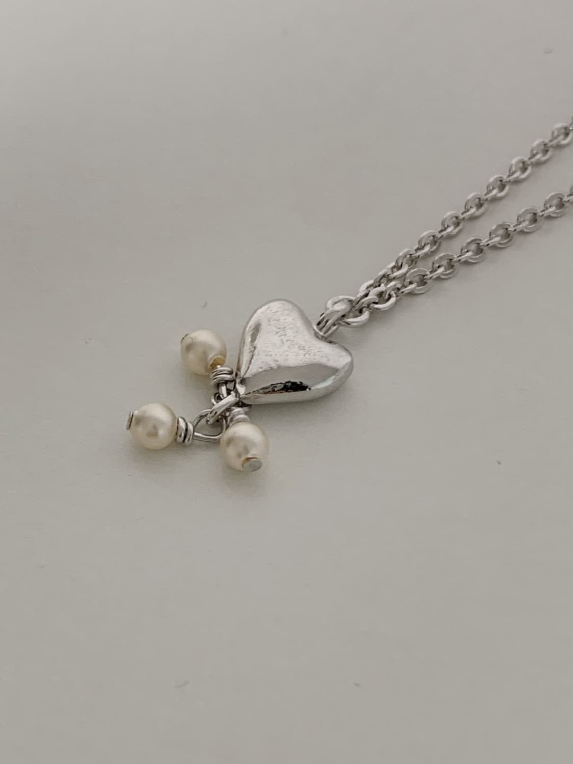 [ 디올 ] 디올 실버 하트 진주 팔찌 상품이미지4