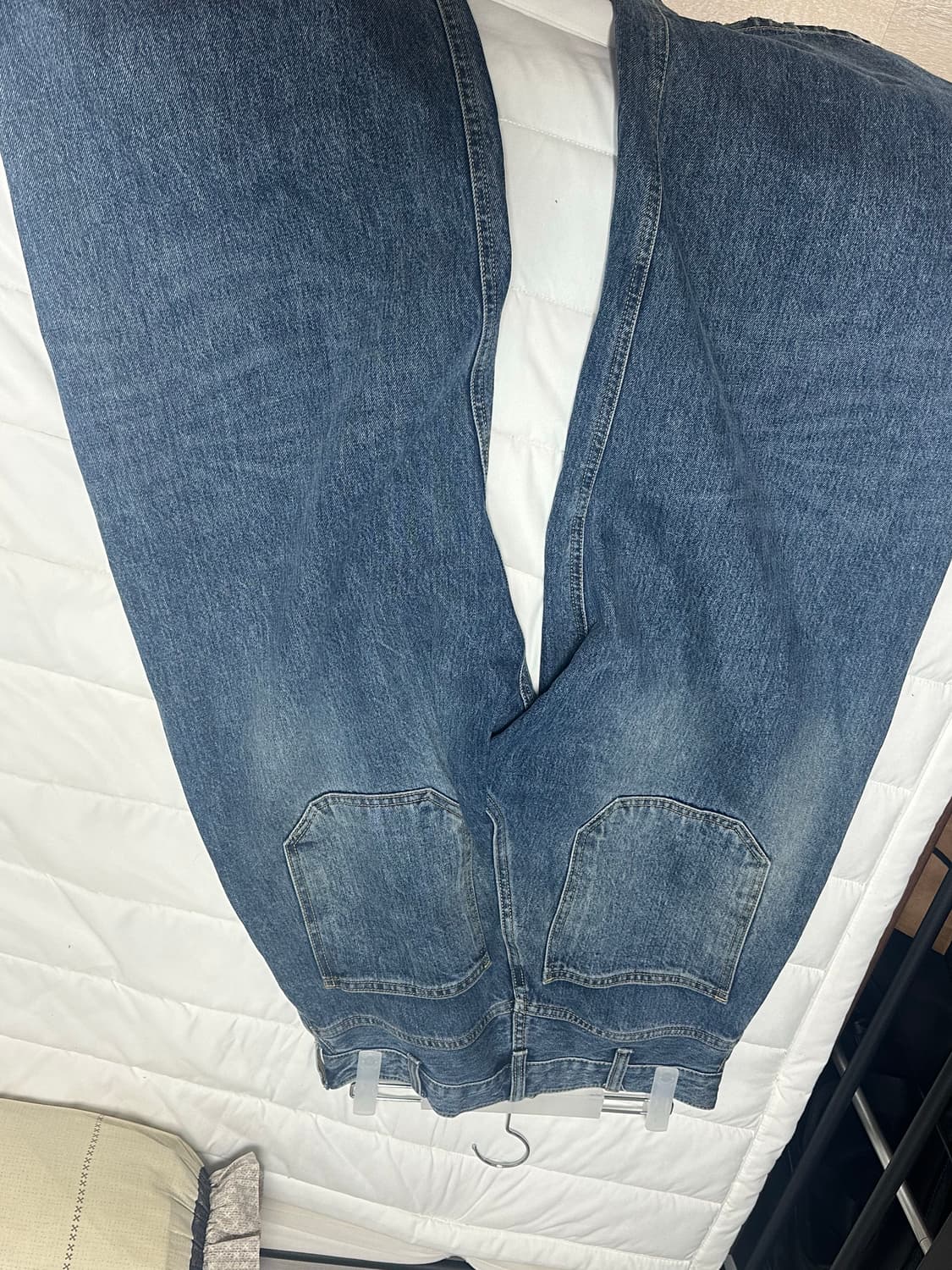 해칭룸 와이드 커브진 블루 2사이즈 상품이미지3