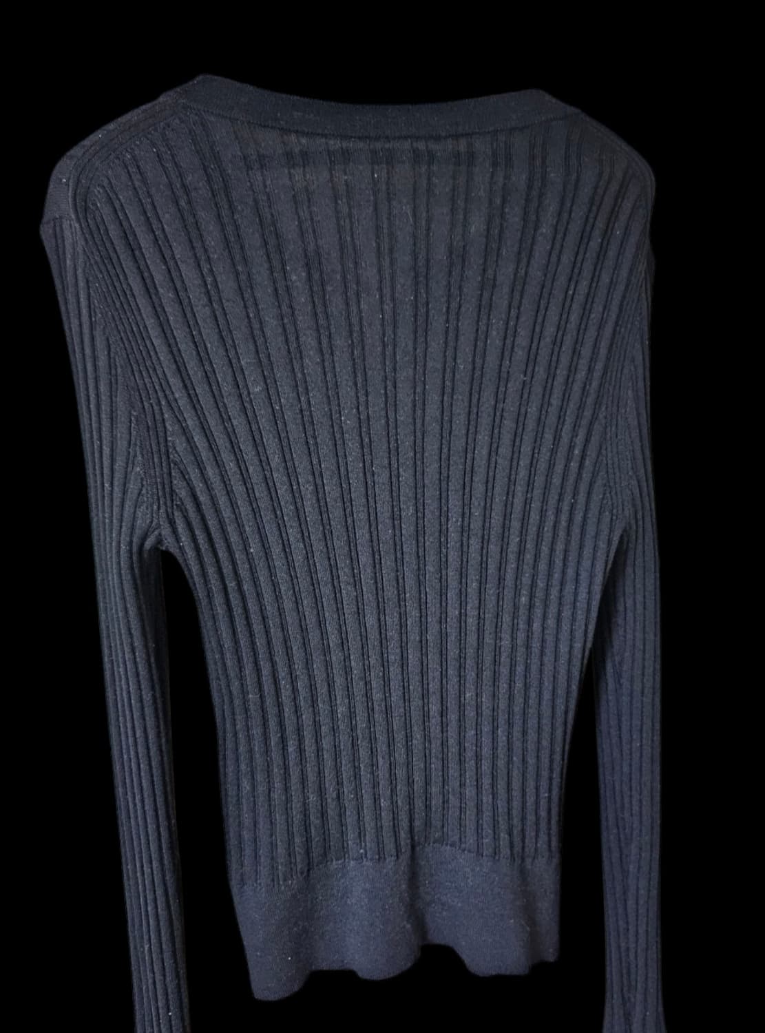 앳코너 울 100 여성 니트 블랙 가디건 M / 상태 좋음 상품이미지9