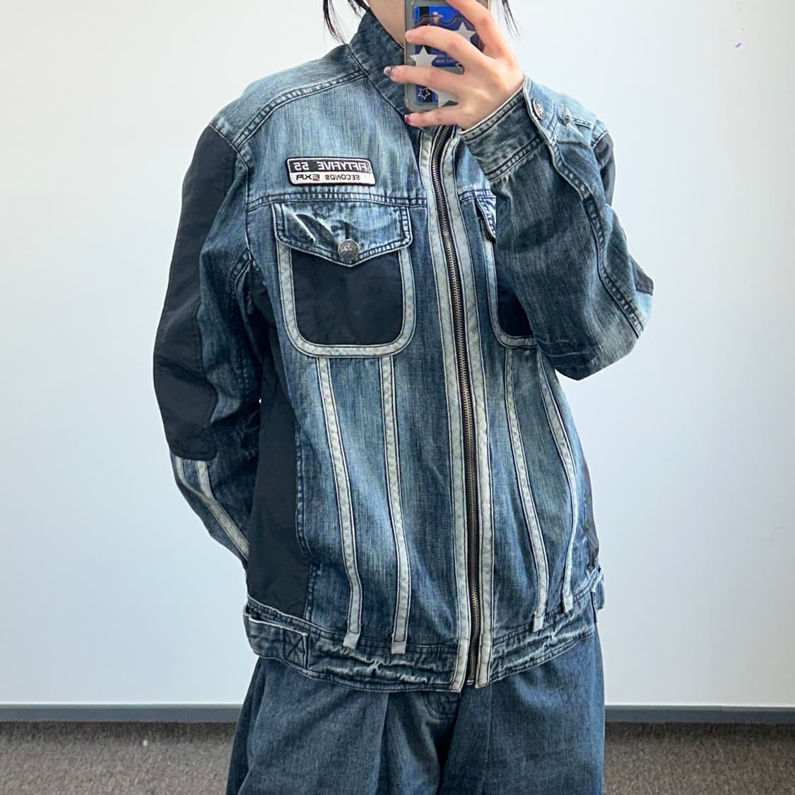 EXR 데님 레이싱 자켓 상품이미지1