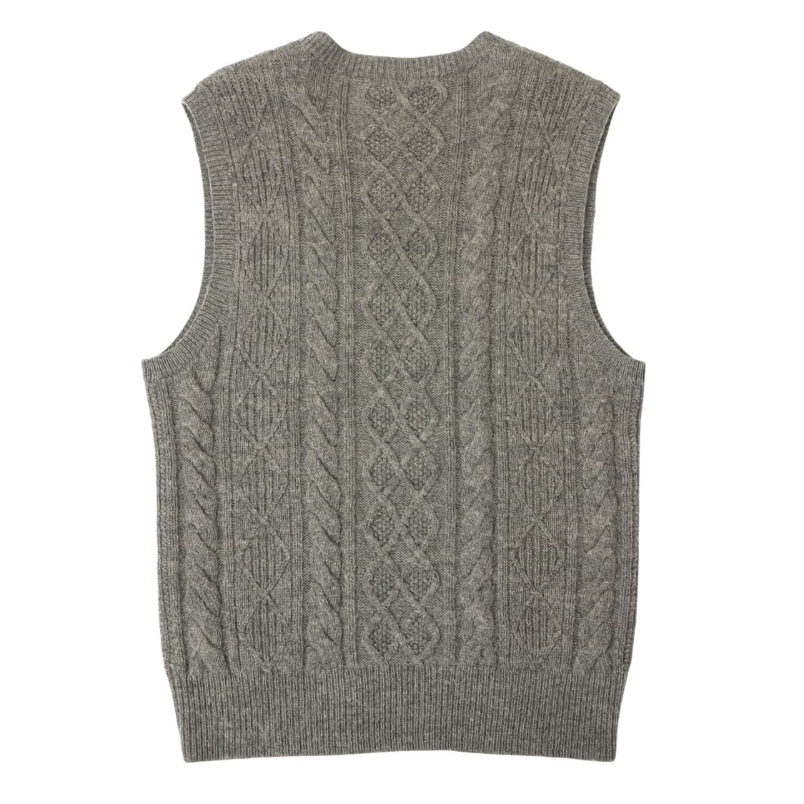 폴로 랄프로렌 그레이 울 피셔 케이블 니트 베스트 상품이미지5