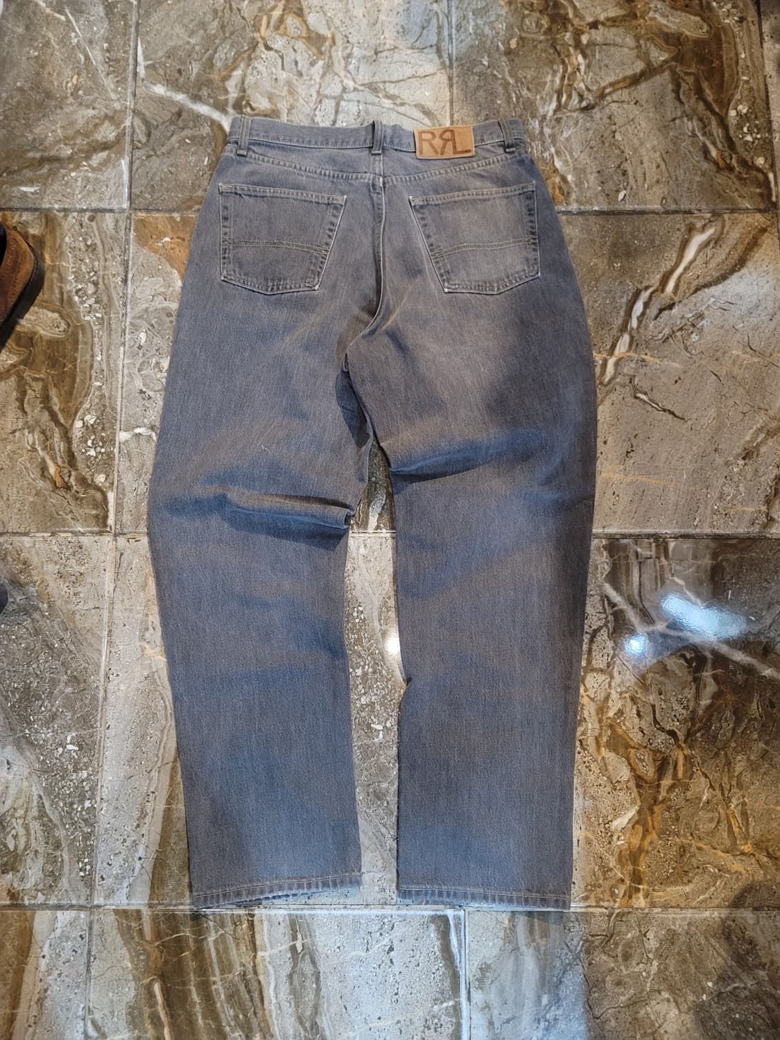 더블알엘 흑청 (다크그레이) 데님팬츠  상품이미지2