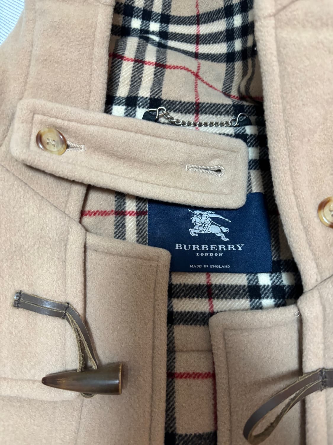 버버리 더플 코트 떡볶이 코트 M사이즈(40-42) 상품이미지4