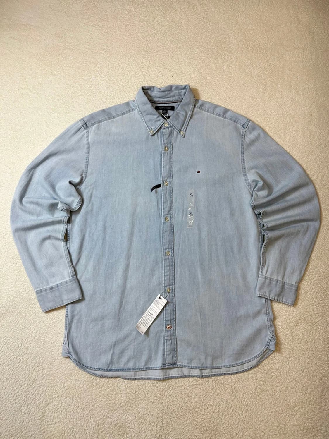 타미힐피거 가먼트다잉 데님 셔츠 pn6165    상품이미지1