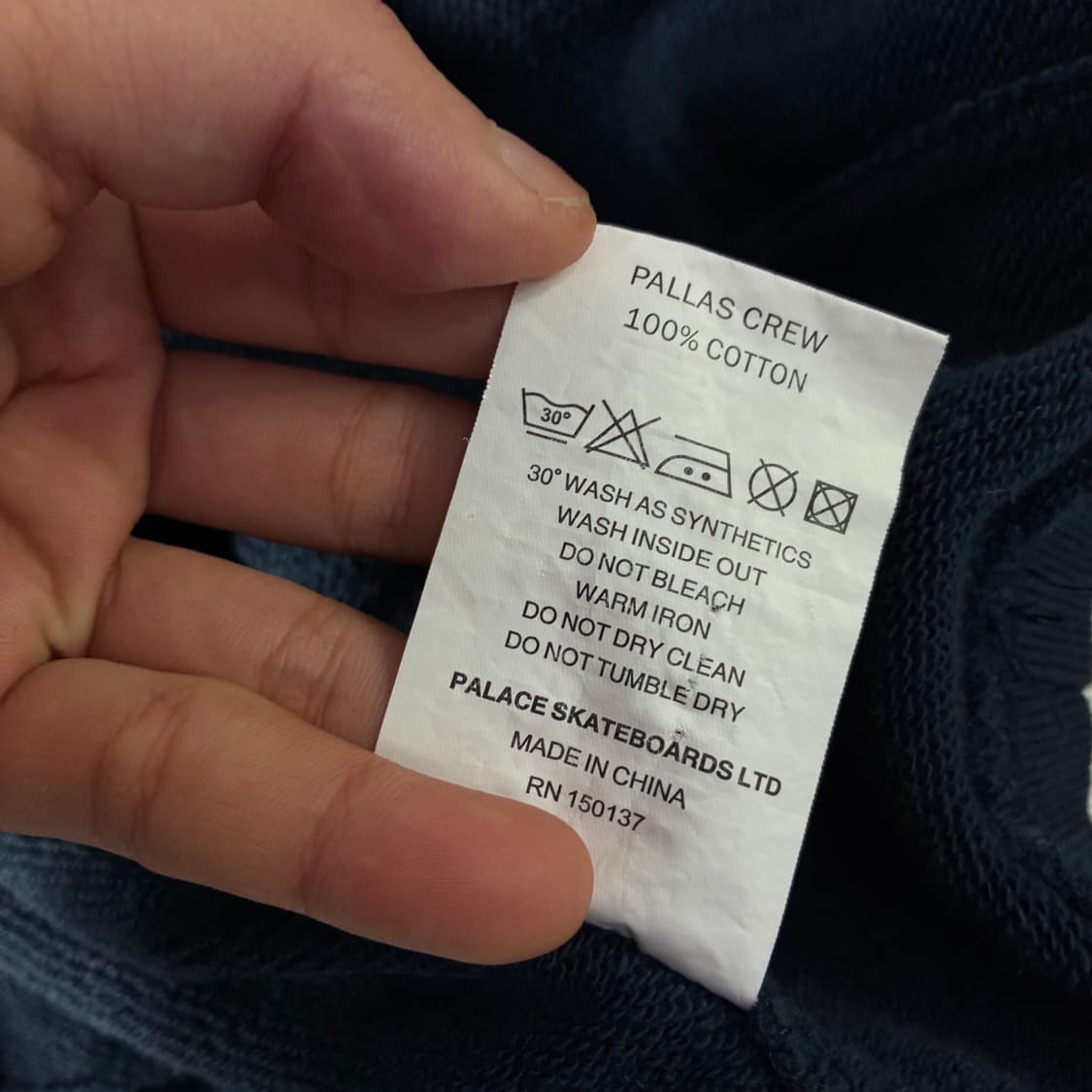 Pallas  팔라스 크루넥 네이비 19시즌 맨투맨  상품이미지6