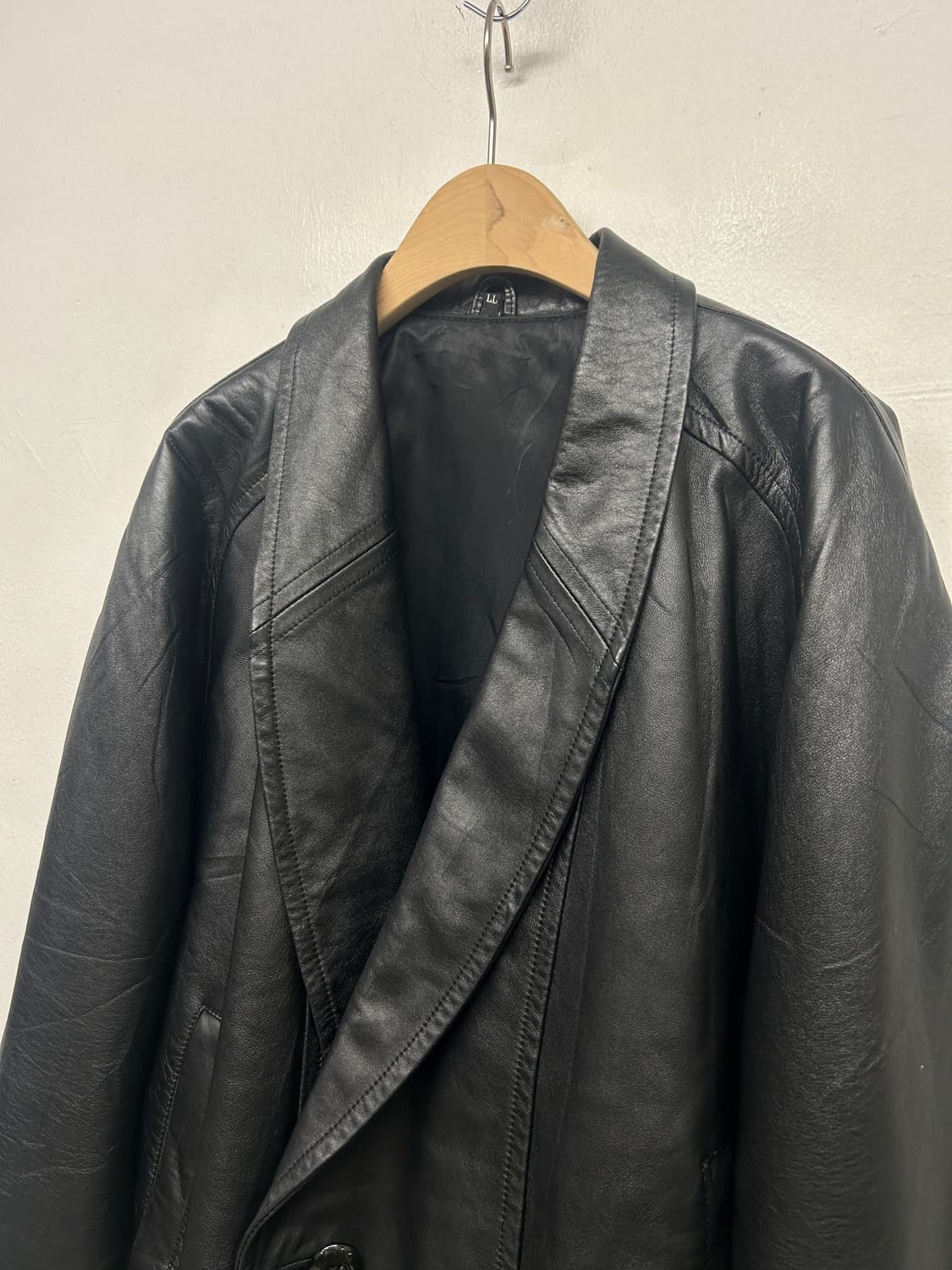 JPN 빈티지 더블 가죽 자켓 상품이미지2