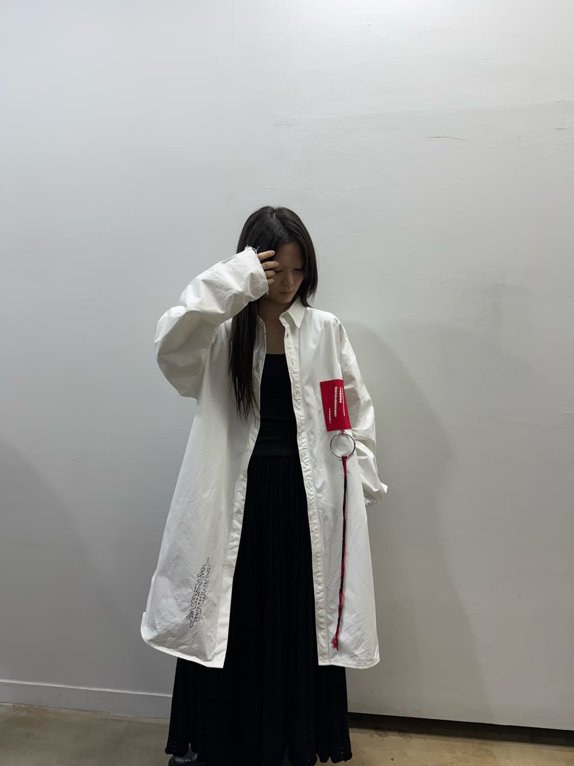 혜인서 15F/W Tonight or never 오버핏 롱 셔츠 상품이미지4
