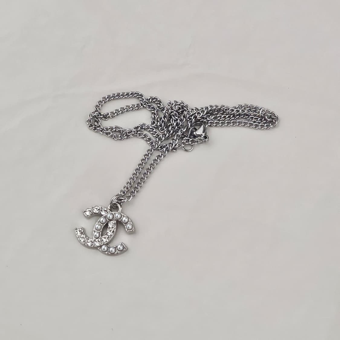 샤넬 하프 CC로고 빈티지 업사이클링 목걸이 상품이미지5