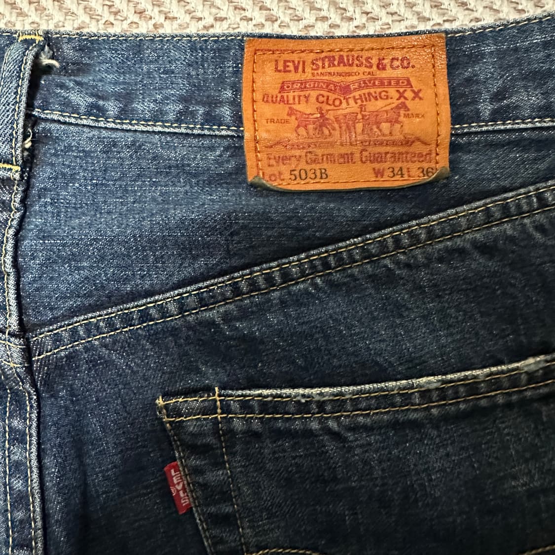 LEVI'S 503B 90's japan selvedge jeans 상품이미지3