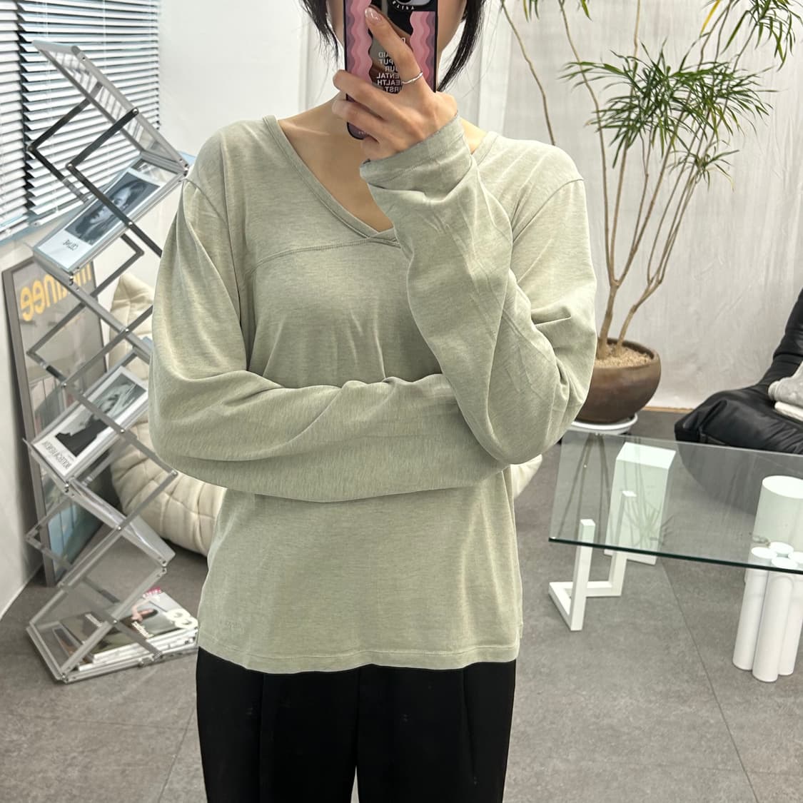 파타고니아 브이넥 긴팔티셔츠 상품이미지2