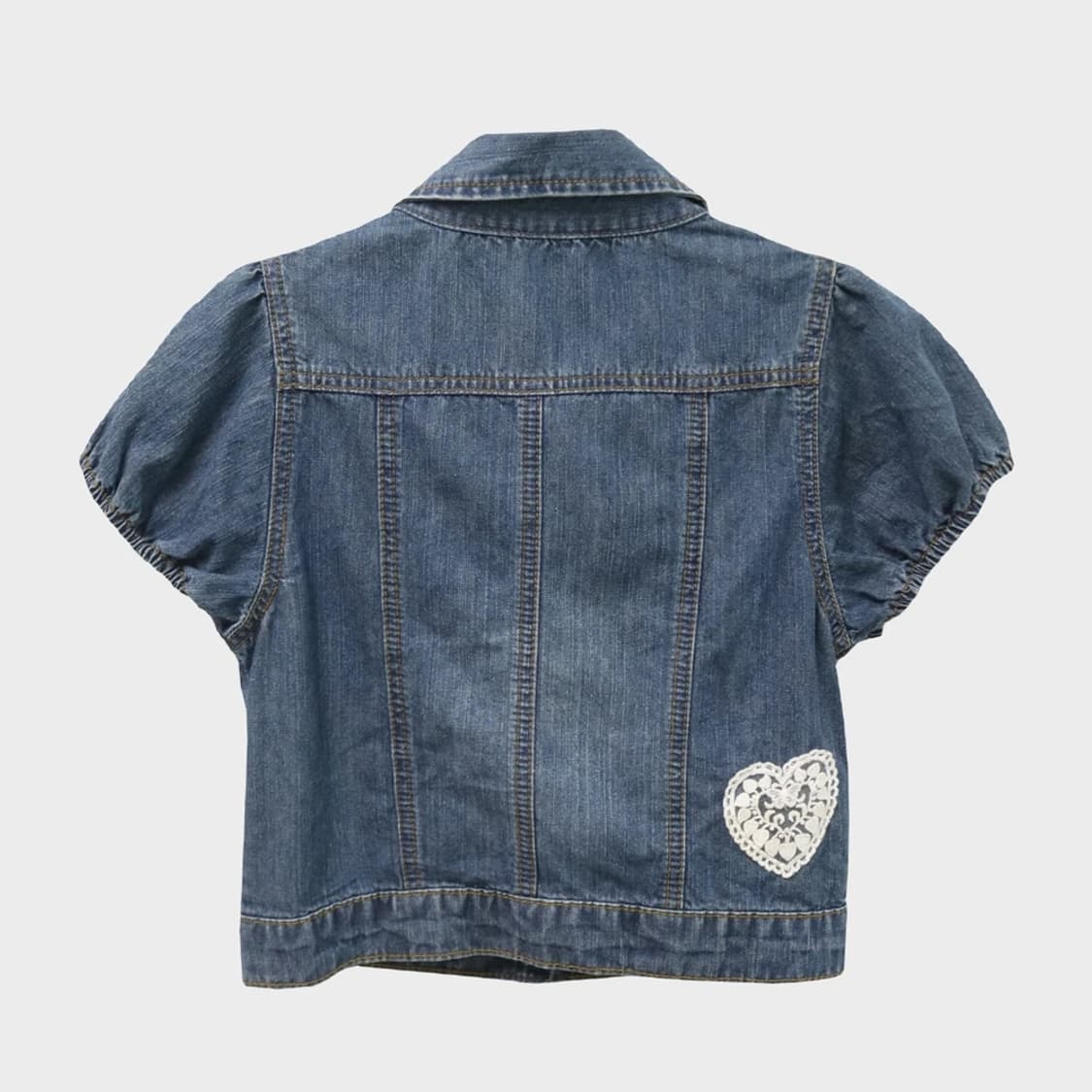 셔링 크롭 데님 자켓 67173 상품이미지2