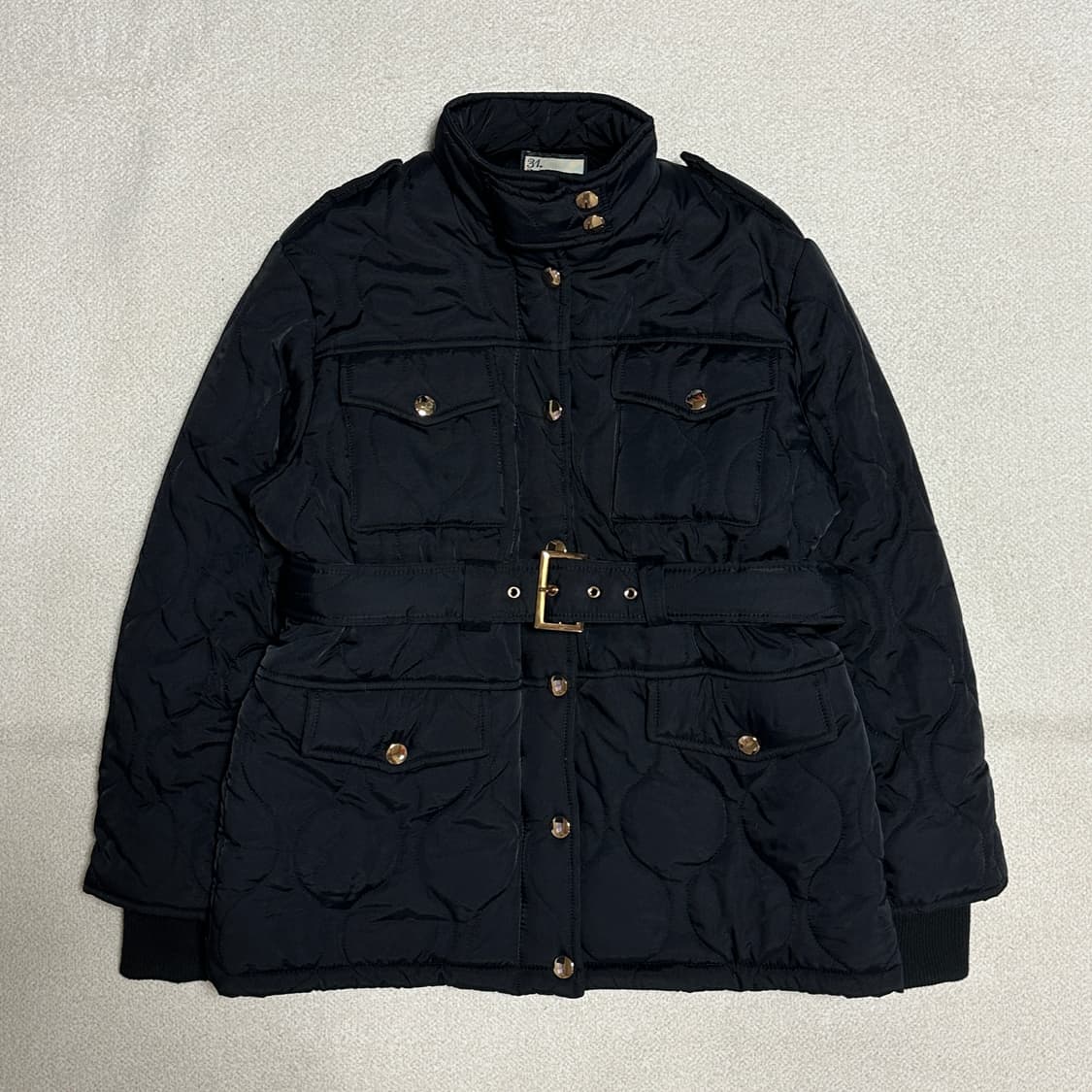 31fashion 퀄팅 벨트 야상 패딩 상품이미지2