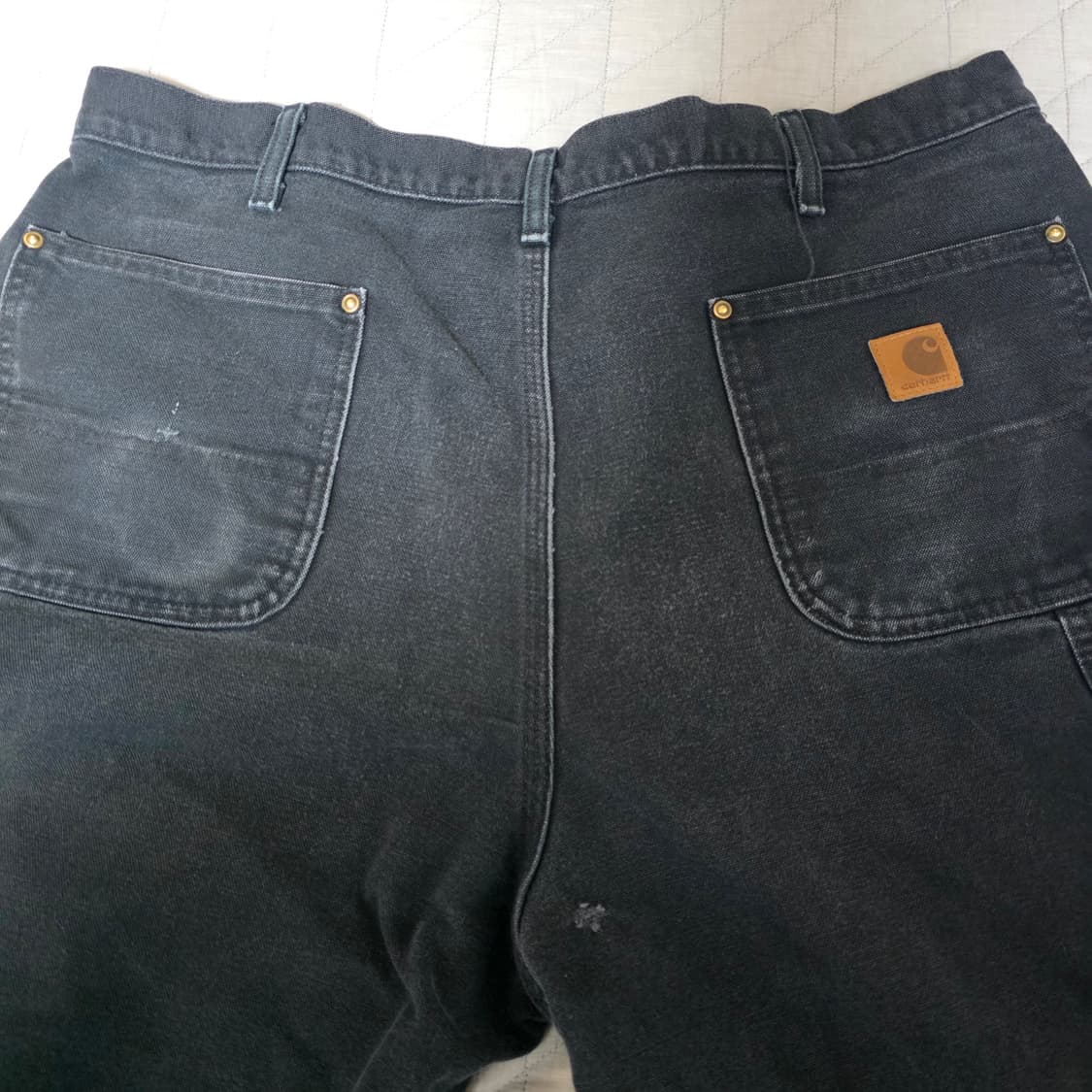 [38X32] 빈티지 칼하트 더블니 B136BLK 워크팬츠 쿨컨디 BK9 상품이미지6