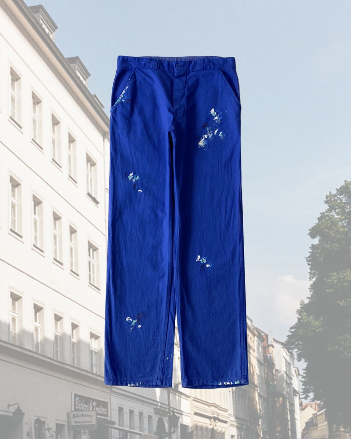 빈티지 오리지널 페인팅 프렌치 워크팬츠 008 상품이미지1