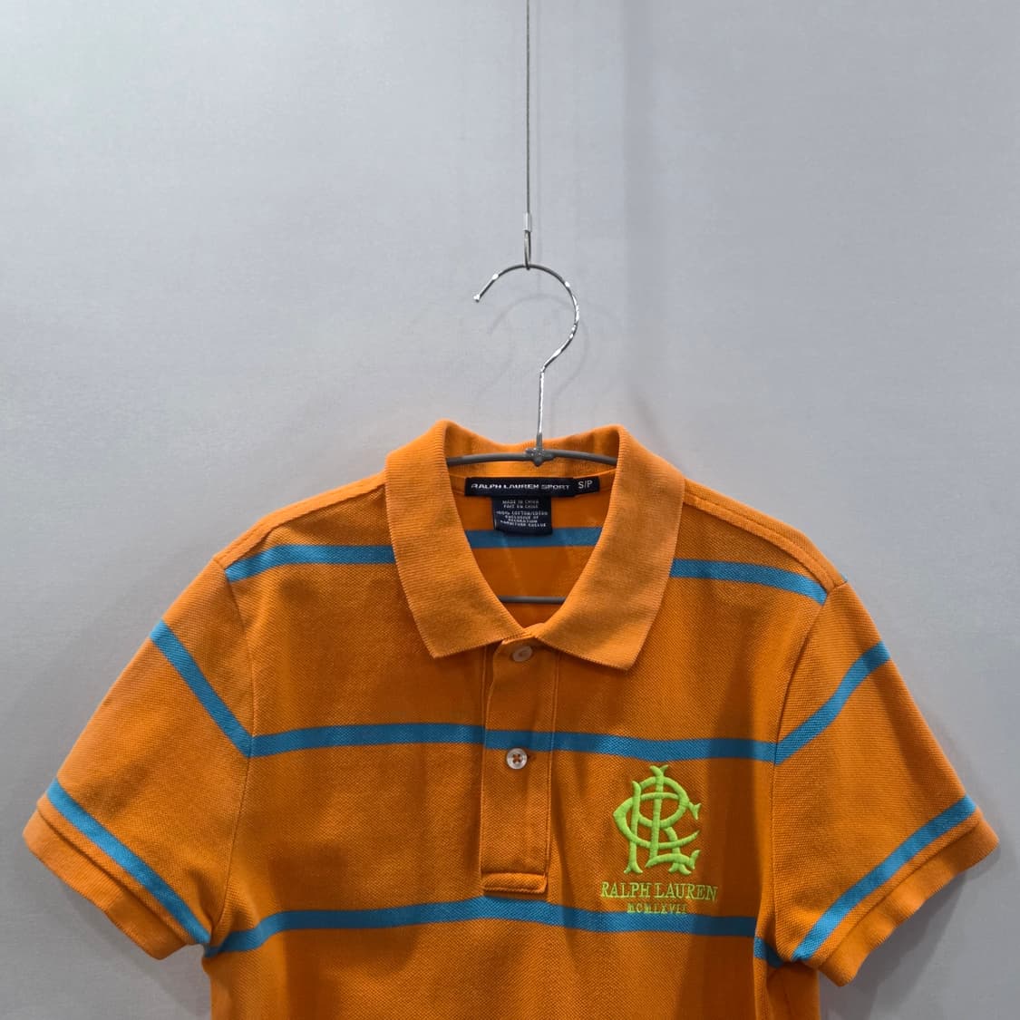 폴로랄프로렌 스포츠 우먼 피케 스트라이프 카라티 S 상품이미지2