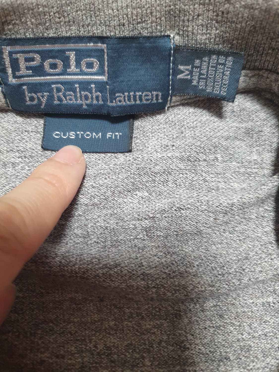 폴로랄프로렌 빅포니 긴팔 카라티 그레이 블랙 포니 M 상품이미지7