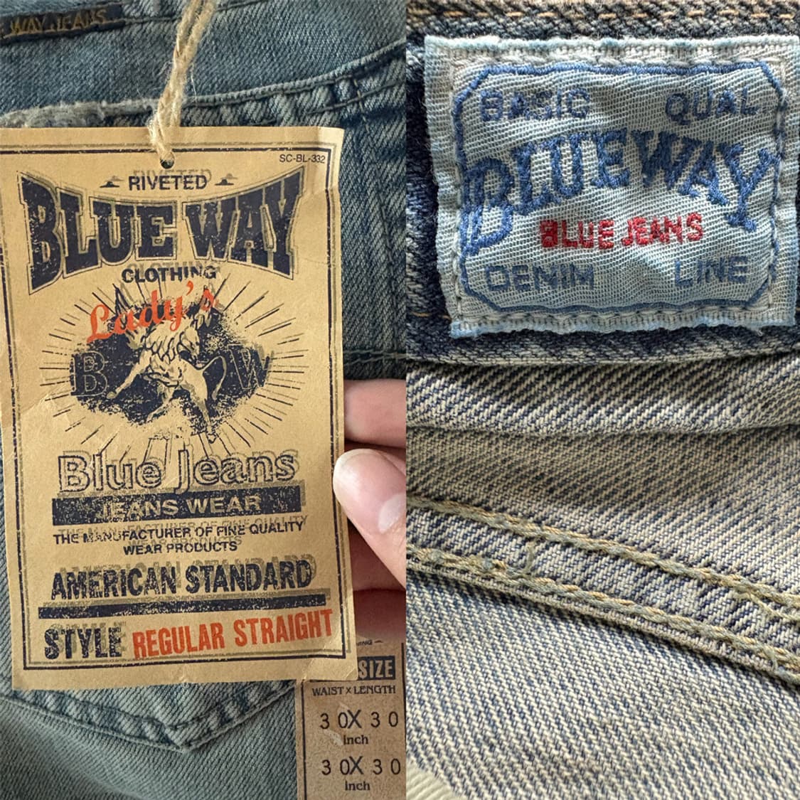 블루 웨이 재팬 Blue Way Japan 레귤러 스트레이트 데님 팬츠 상품이미지10