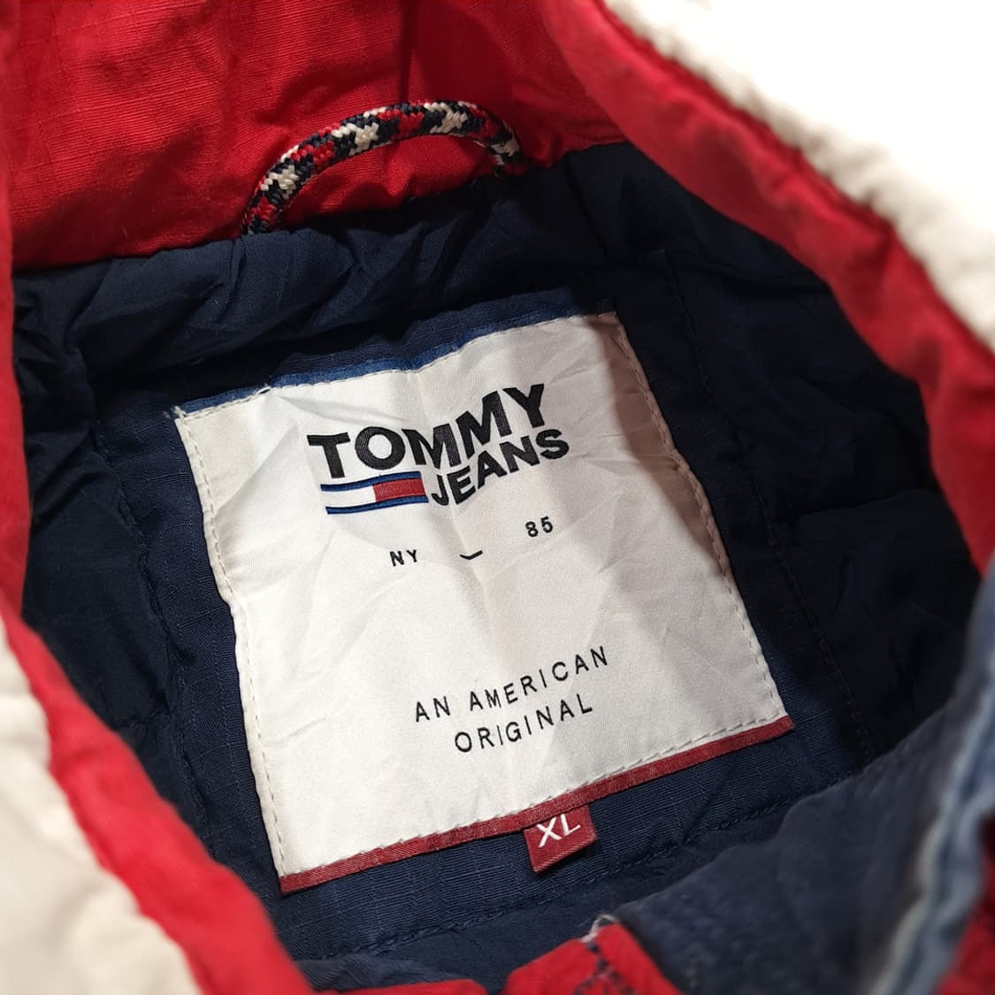 CN894 XL 타미 진스 진스 컬러블록 패딩 자켓 점퍼 상품이미지4