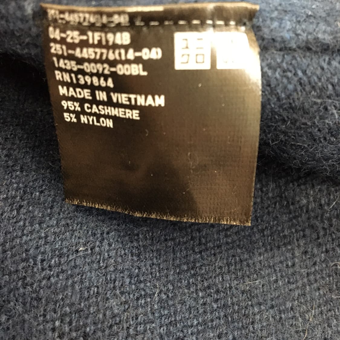 유니클로 질샌더 캐시미어 95% 니트가디건 S  상품이미지6