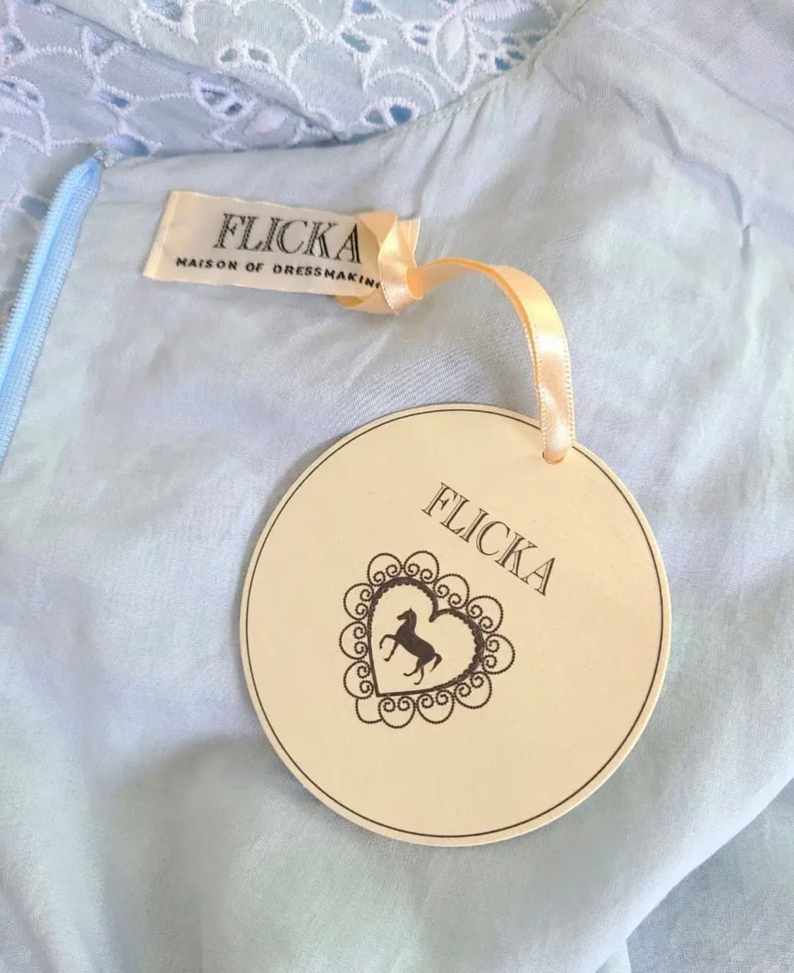 수입 FLICKA 자수 레이스 원피스 상품이미지7