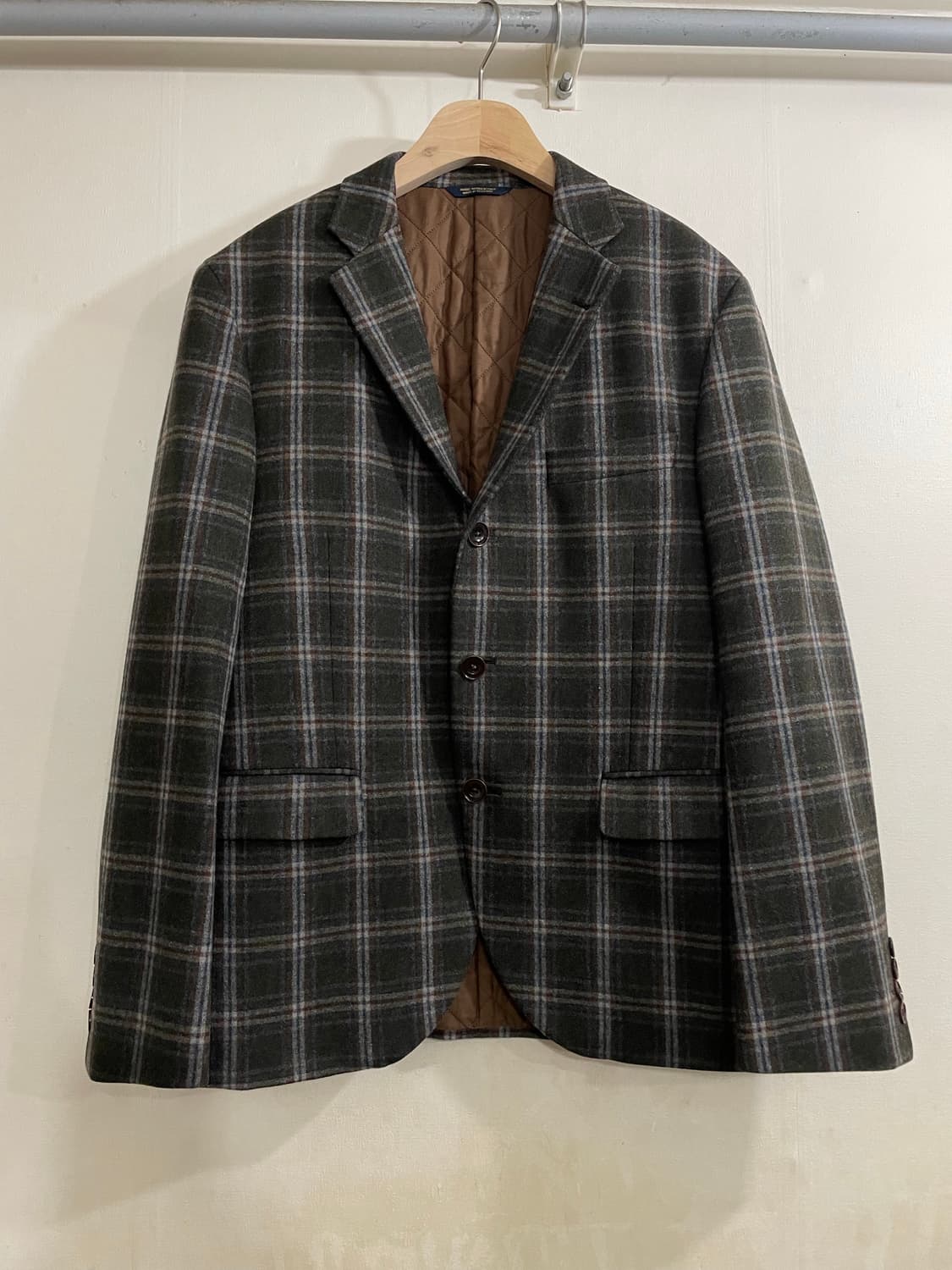 브룩스 브라더스 울 체크 블레이저 자켓 40S 상품이미지1
