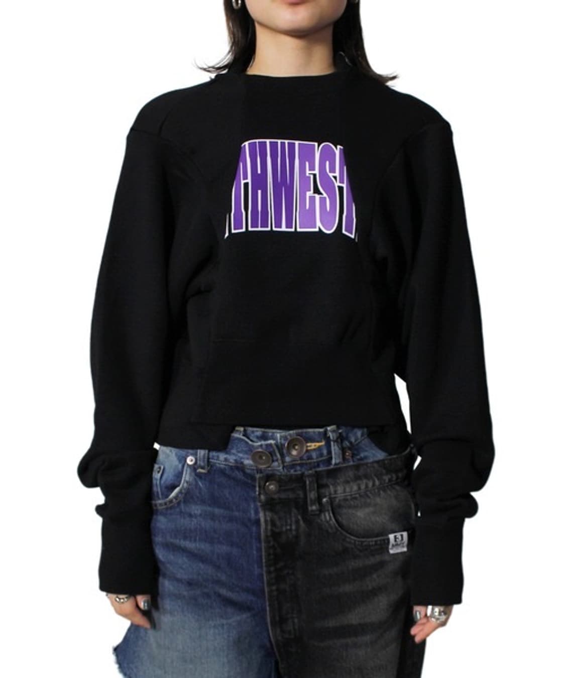 mihara yasuhiro 크롭 맨투맨 상품이미지1