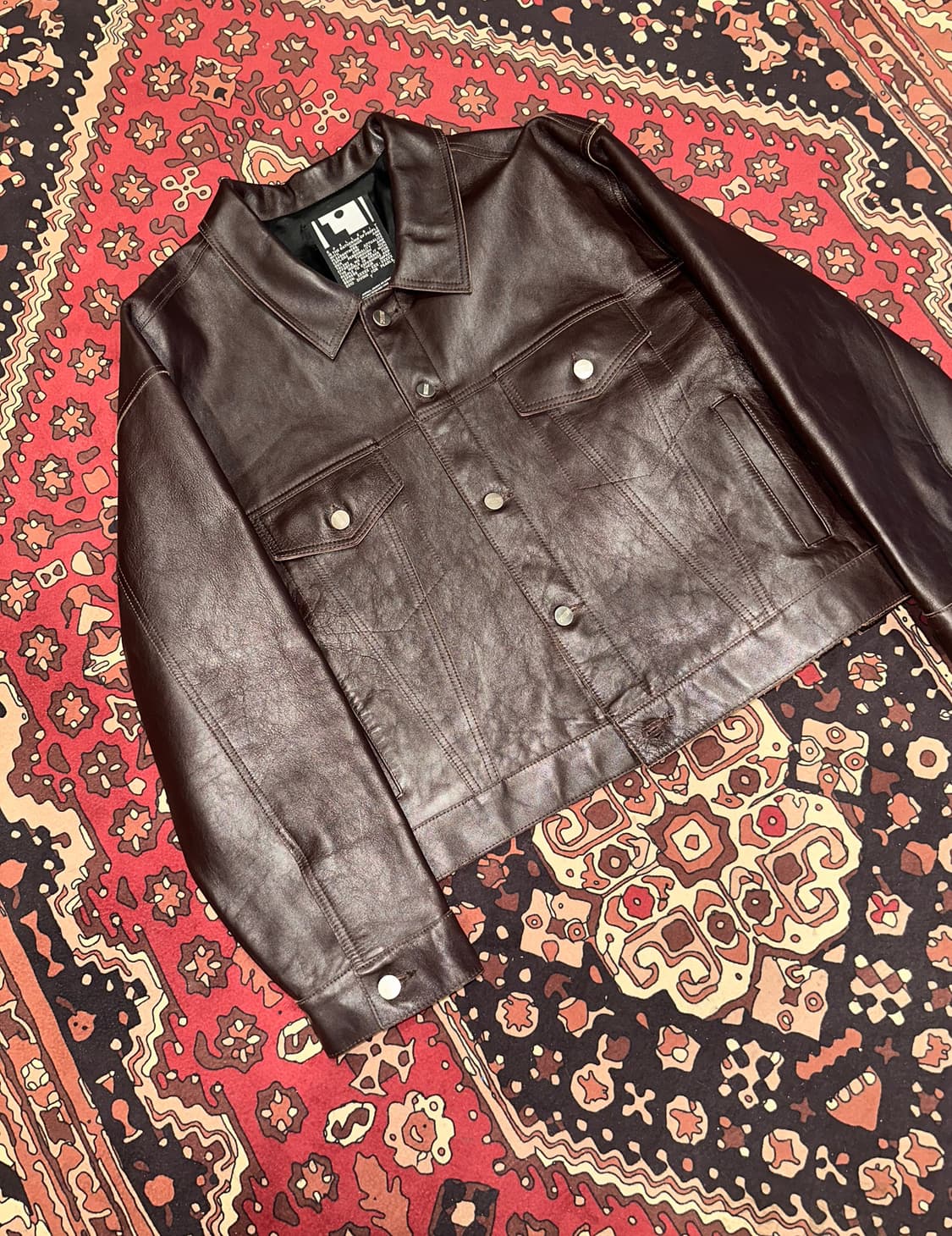 ( XL-2XL ) 가죽자켓 가죽셔츠 가죽자켓 워크웨어 아메카지  상품이미지5