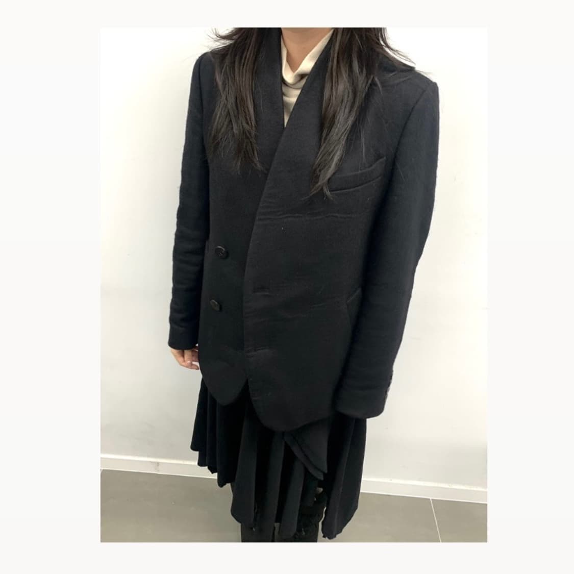 [20FW]우영미 숄카라 자켓(black) 상품이미지1