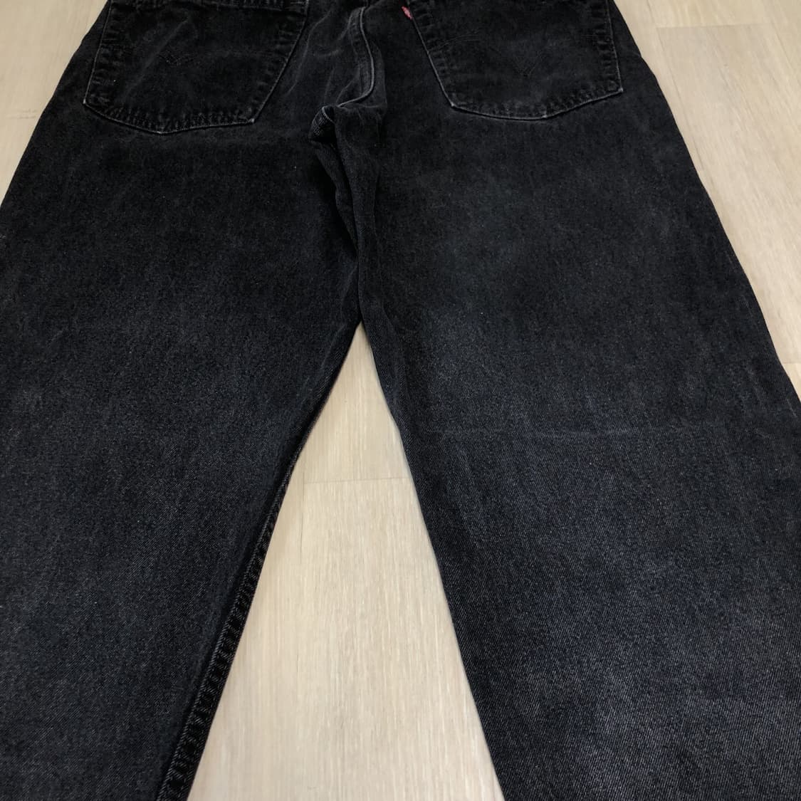 (34) 90's 리바이스 Levi's 미국 550 릴렉스드핏 흑청 데님 상품이미지7