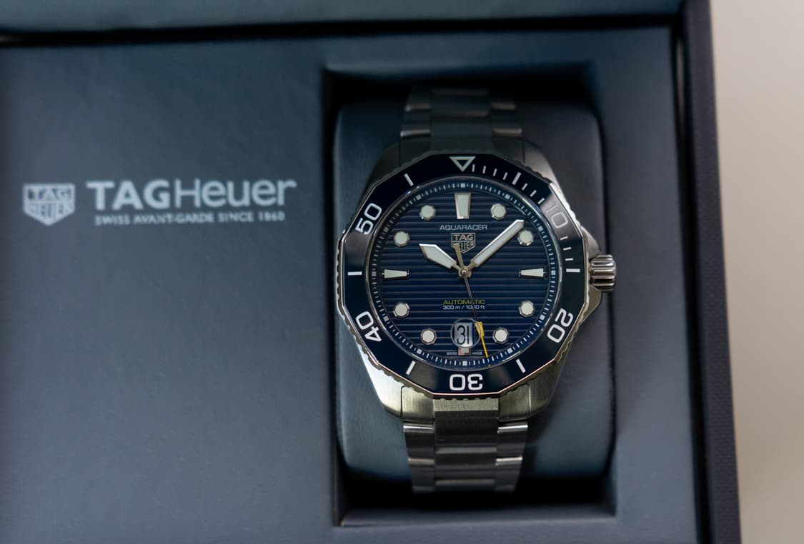 태그호이어 아쿠아레이서 프로페셔널 300 오토매틱 청판 시계 상품이미지1