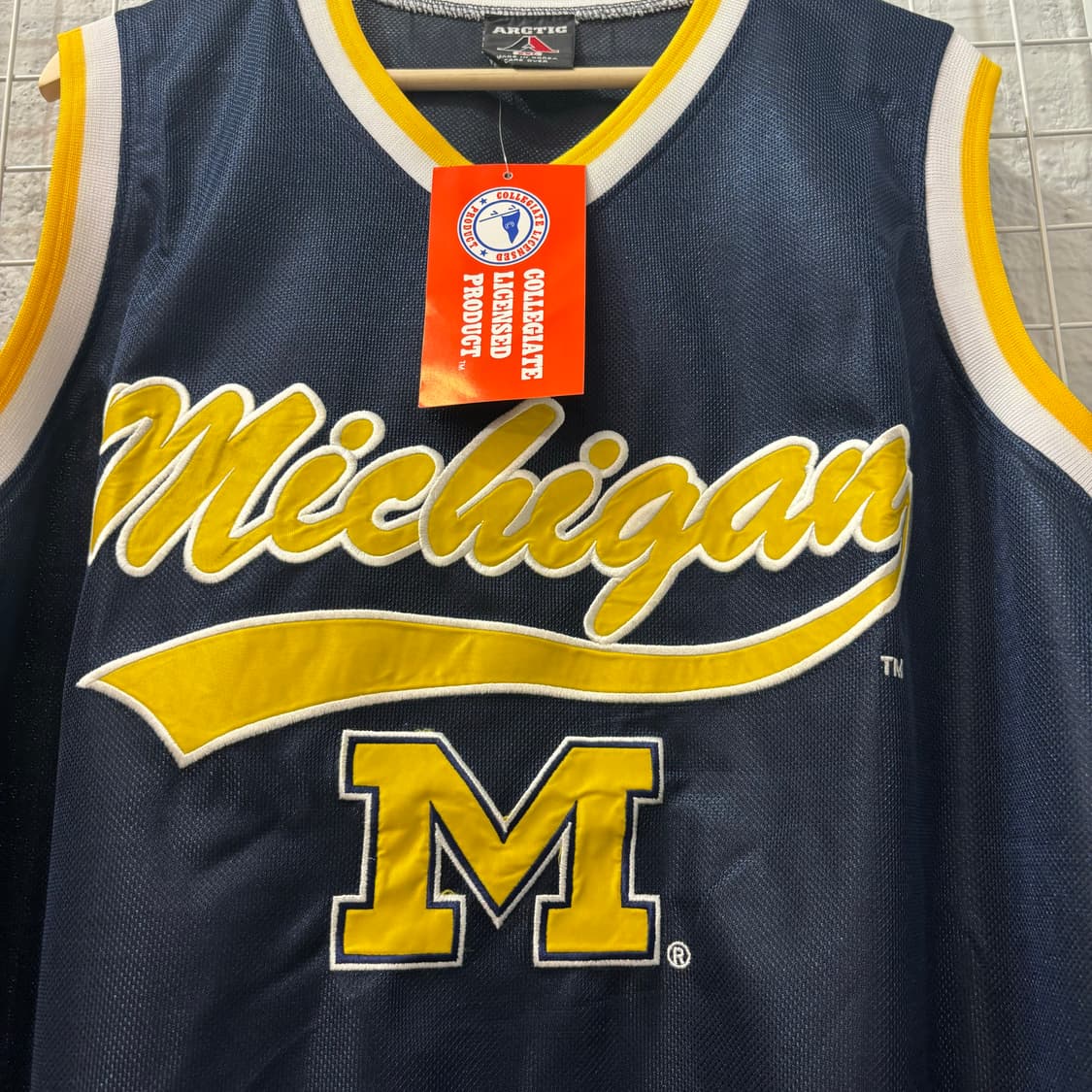Street 05 Sports 미시간 스펠아웃 베스킷볼 슬리브리스 2XL 상품이미지5