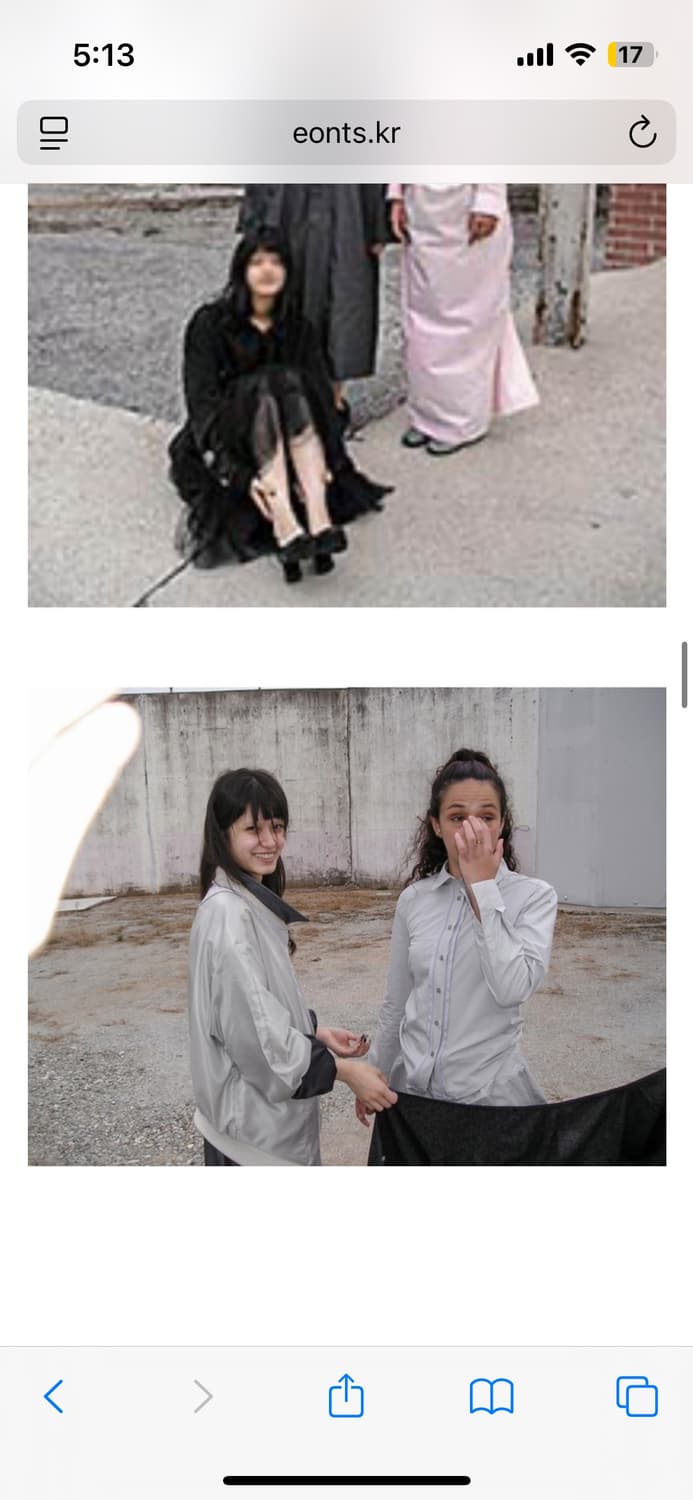 Eont’s origami cotton shirts gray 에옹쓰 상품이미지2