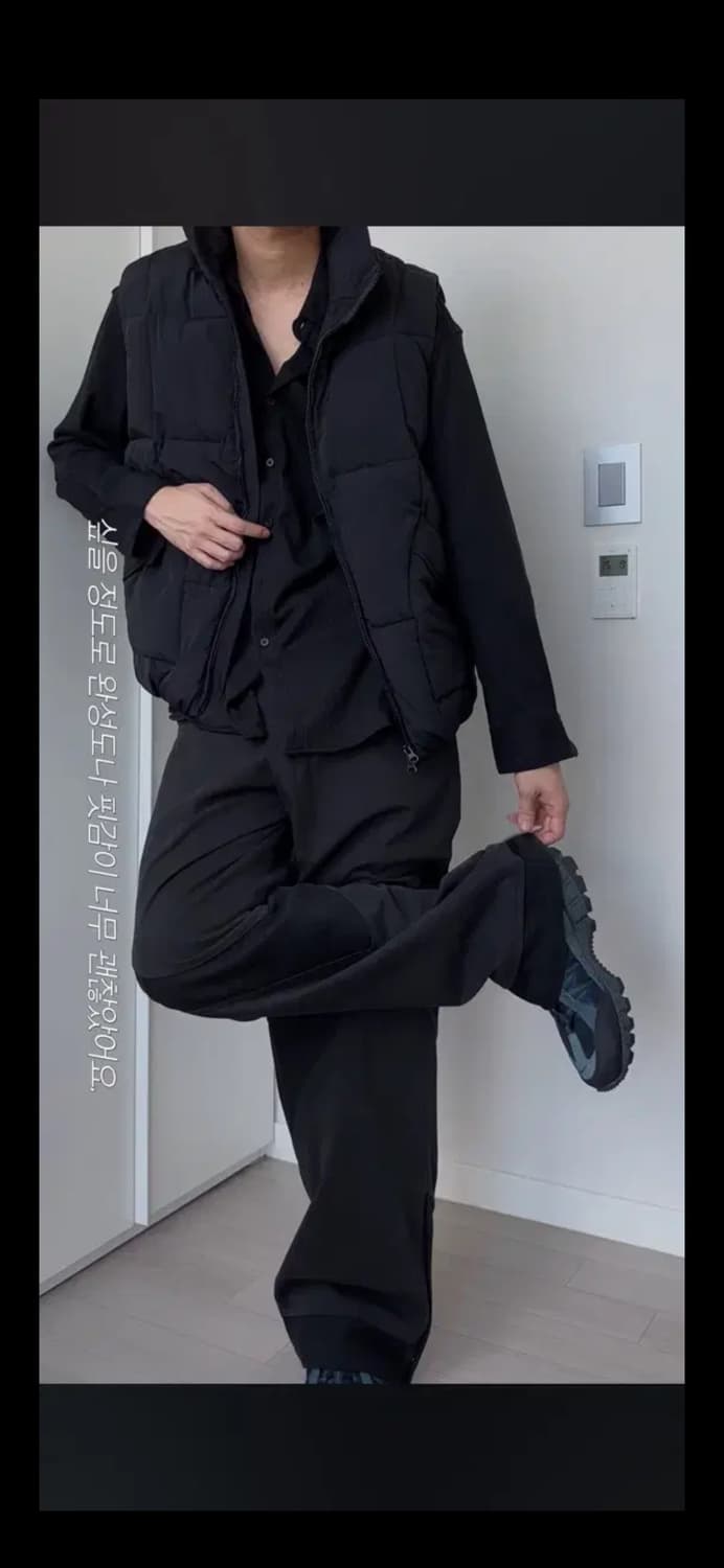 무료배송) 코프위 바운드 포켓 패딩조끼 블랙 3 size 상품이미지3