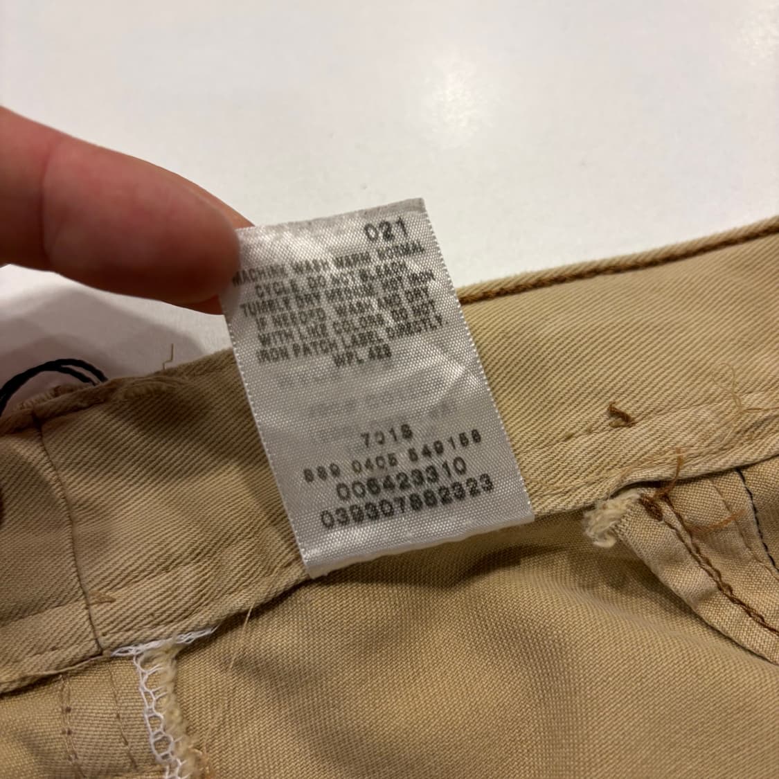 [38x30] 리바이스 워크웨어 베이지 카고 바지 팬츠 B843 상품이미지6