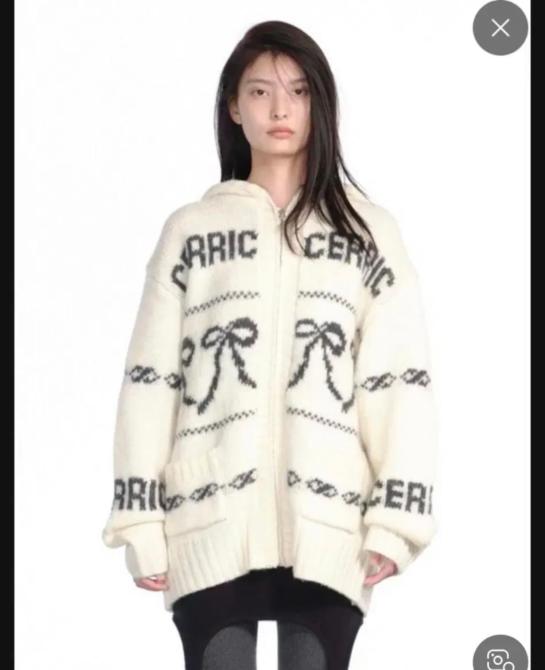 세릭 리본 코위찬 아이보리 상품이미지1