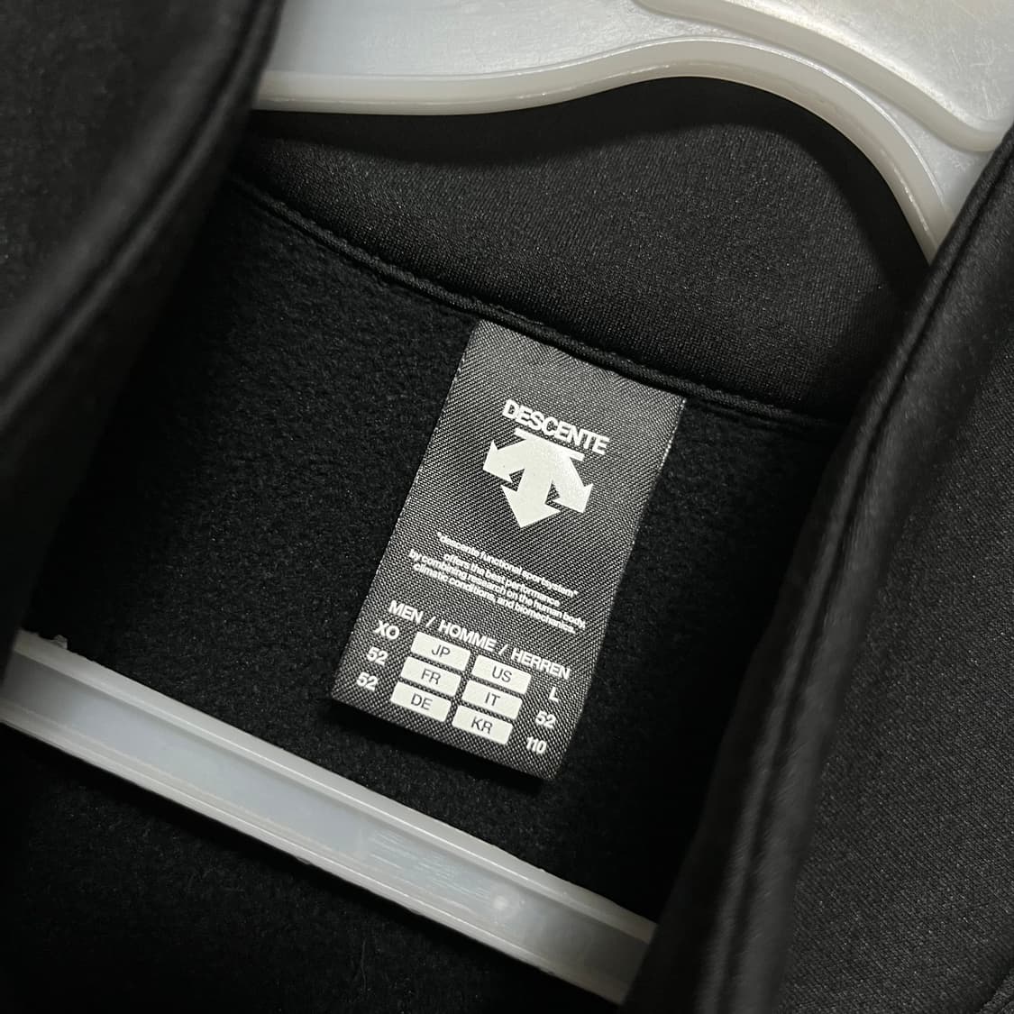 데상트 트윈스 기모 베스트 블랙 110 상품이미지3