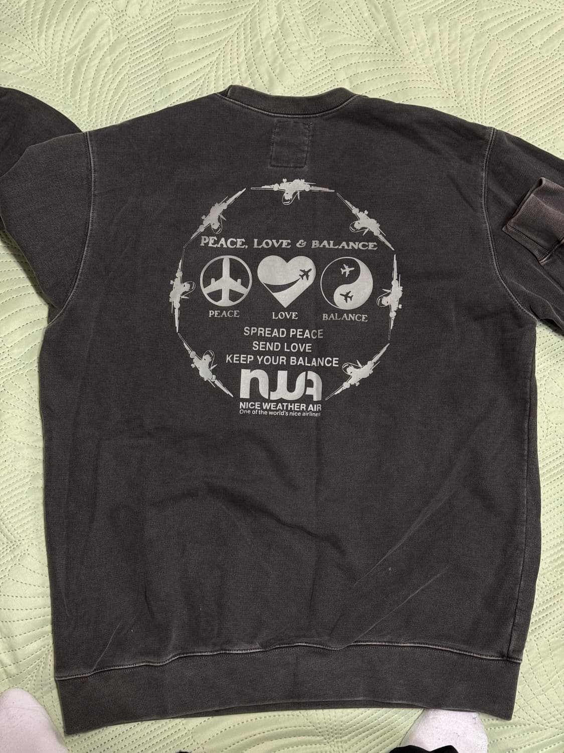 나이스웨더 빈티지 워싱 맨투맨 상품이미지1