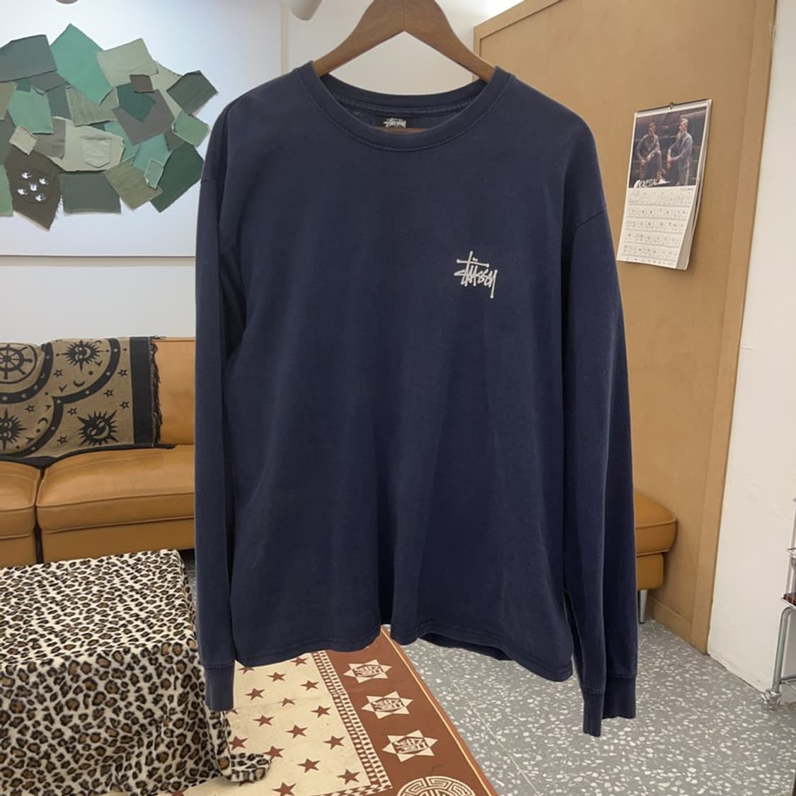 스투시 빈티지 스트릿힙합 백프린팅 롱슬리브 긴팔티 L C08907 상품이미지3