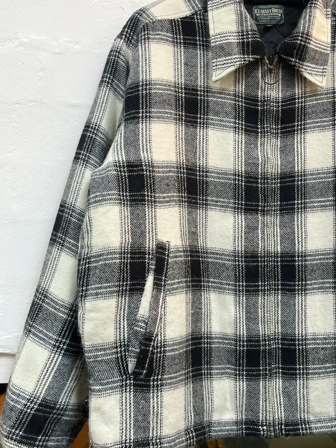 Kearney House 플란넬 울 지퍼 자켓 M 상품이미지4