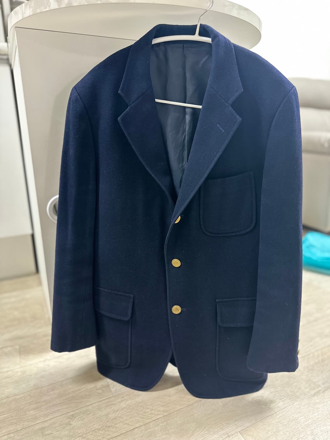 제이프레스 네이비 금장 3B 블레이저 상품이미지1