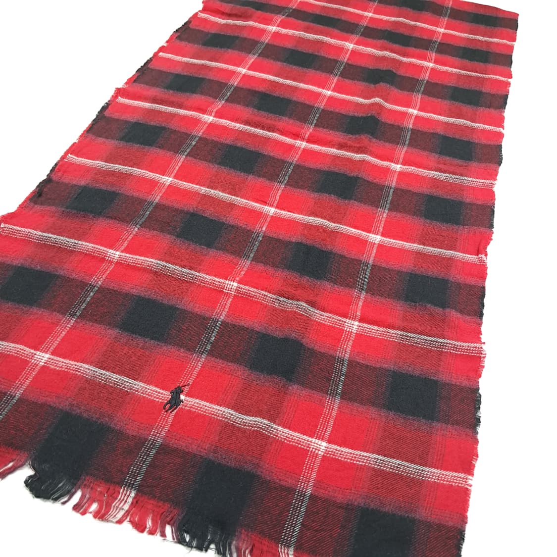 MX231 폴로 랄프로렌 크리스마스 타탄체크 빅 스카프 숄 목도리 머플러 상품이미지5