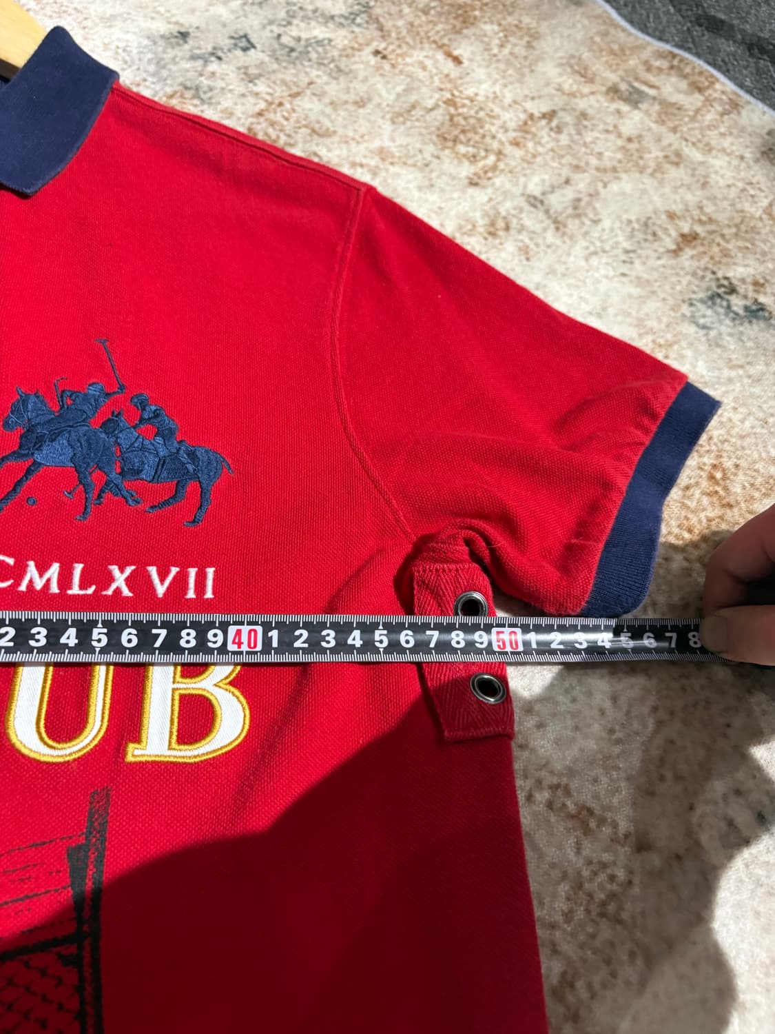 폴로 빅포니 PRL CLUB 치프키프 커스텀 카라 반팔 티셔츠 상품이미지5