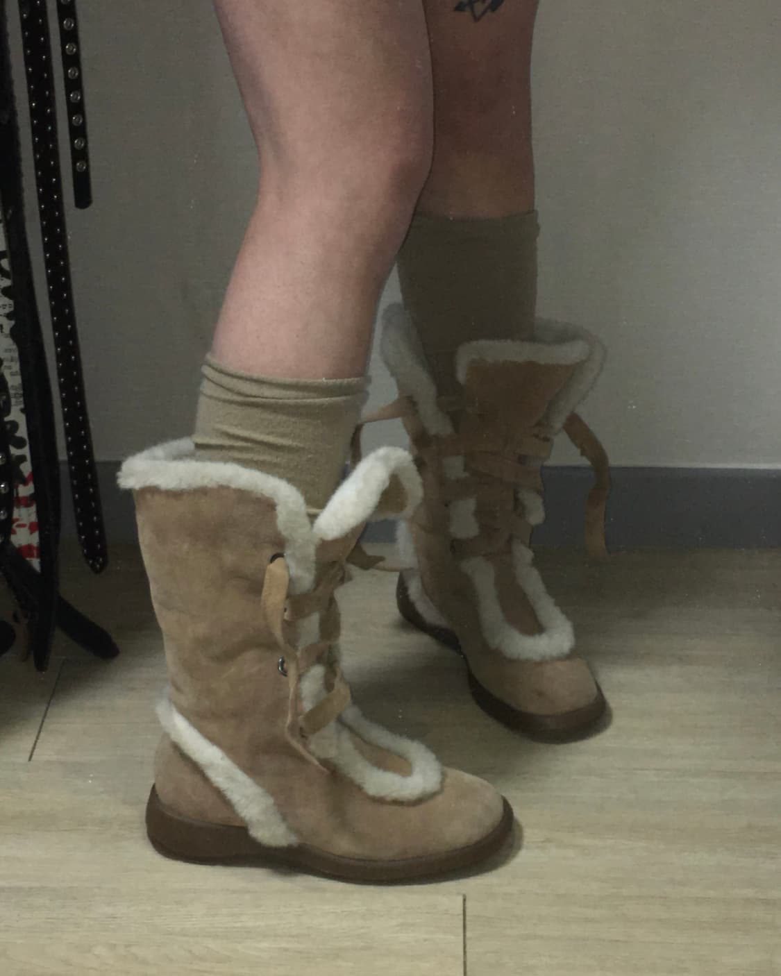 beige fur boots 235-240 상품이미지5