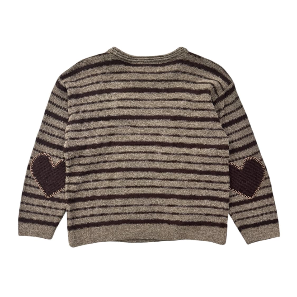 KOMO 울 스트라이프 니트 스웨터 브라운 상품이미지3